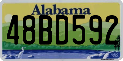 AL license plate 48BD592