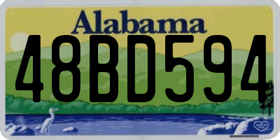 AL license plate 48BD594