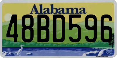 AL license plate 48BD596