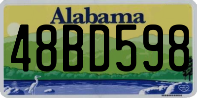 AL license plate 48BD598