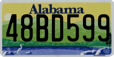AL license plate 48BD599
