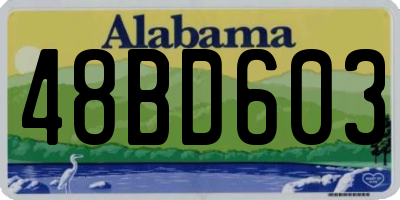 AL license plate 48BD603