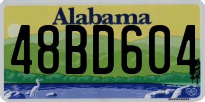 AL license plate 48BD604