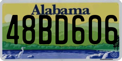 AL license plate 48BD606