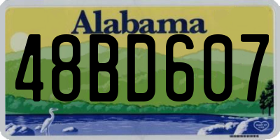 AL license plate 48BD607