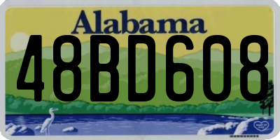AL license plate 48BD608