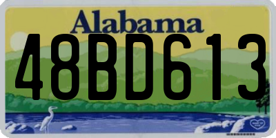 AL license plate 48BD613
