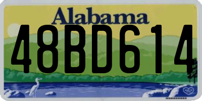 AL license plate 48BD614