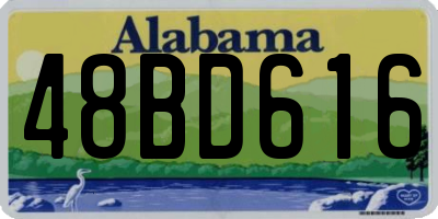 AL license plate 48BD616