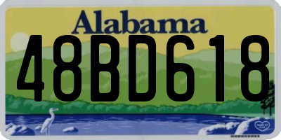AL license plate 48BD618