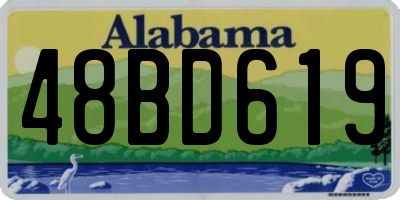 AL license plate 48BD619