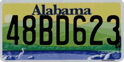 AL license plate 48BD623