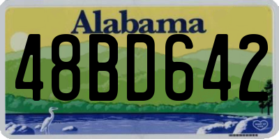 AL license plate 48BD642
