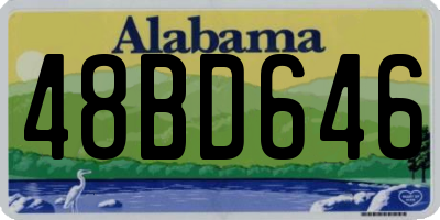 AL license plate 48BD646