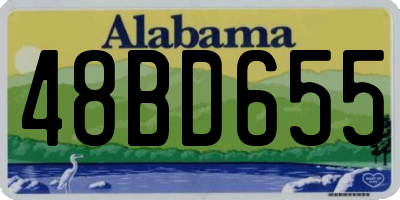 AL license plate 48BD655