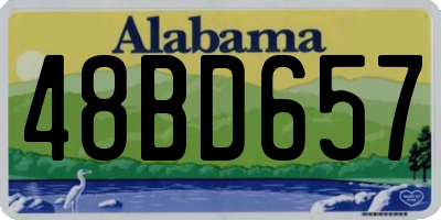 AL license plate 48BD657