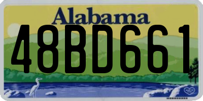 AL license plate 48BD661