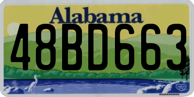 AL license plate 48BD663
