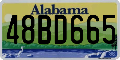 AL license plate 48BD665