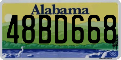 AL license plate 48BD668