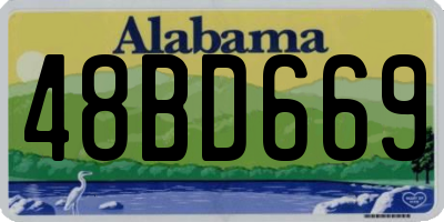 AL license plate 48BD669