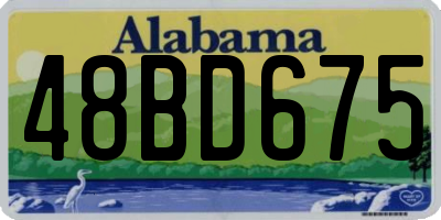 AL license plate 48BD675