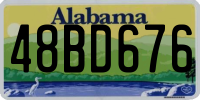AL license plate 48BD676