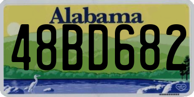AL license plate 48BD682