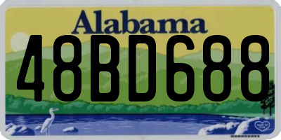 AL license plate 48BD688