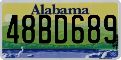 AL license plate 48BD689