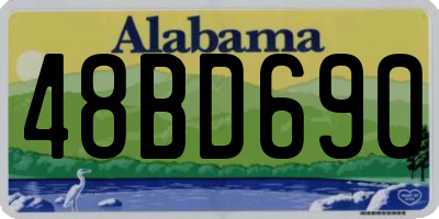 AL license plate 48BD690