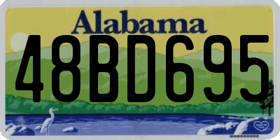 AL license plate 48BD695