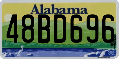 AL license plate 48BD696