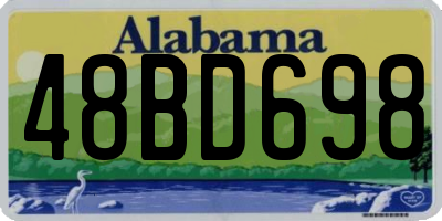 AL license plate 48BD698