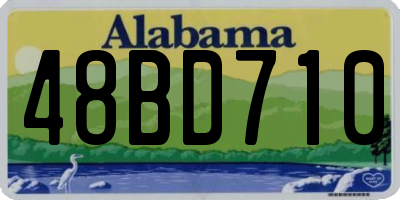 AL license plate 48BD710
