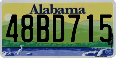 AL license plate 48BD715