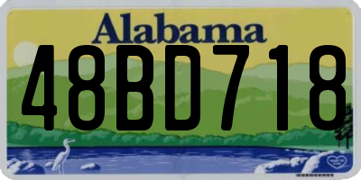 AL license plate 48BD718