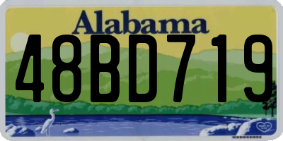 AL license plate 48BD719