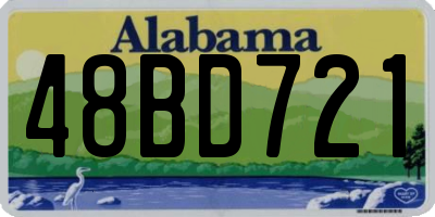 AL license plate 48BD721