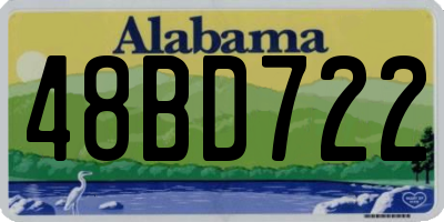 AL license plate 48BD722