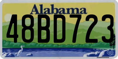 AL license plate 48BD723