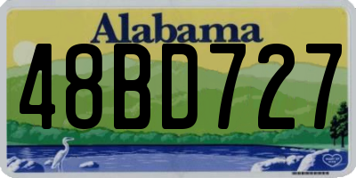 AL license plate 48BD727