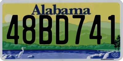 AL license plate 48BD741