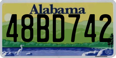 AL license plate 48BD742