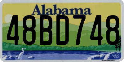 AL license plate 48BD748
