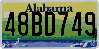 AL license plate 48BD749