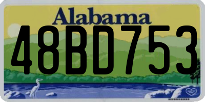 AL license plate 48BD753