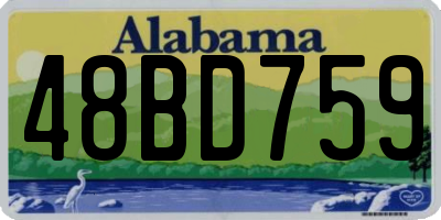 AL license plate 48BD759