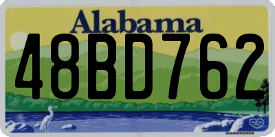 AL license plate 48BD762