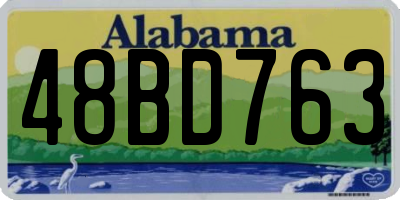 AL license plate 48BD763